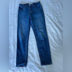 Denim Forum The Yoko High Rise Slim Light Blue Jeans